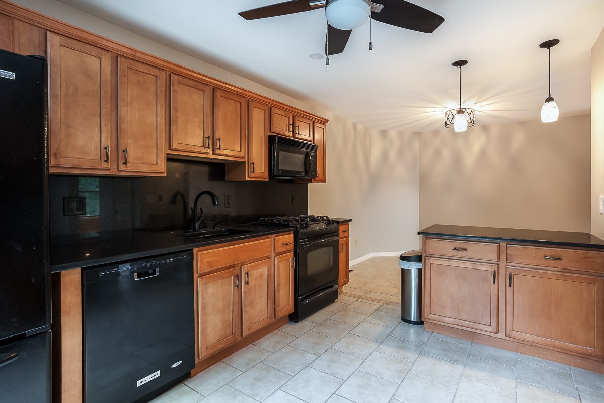 Kitchen walls and ceiling after painting