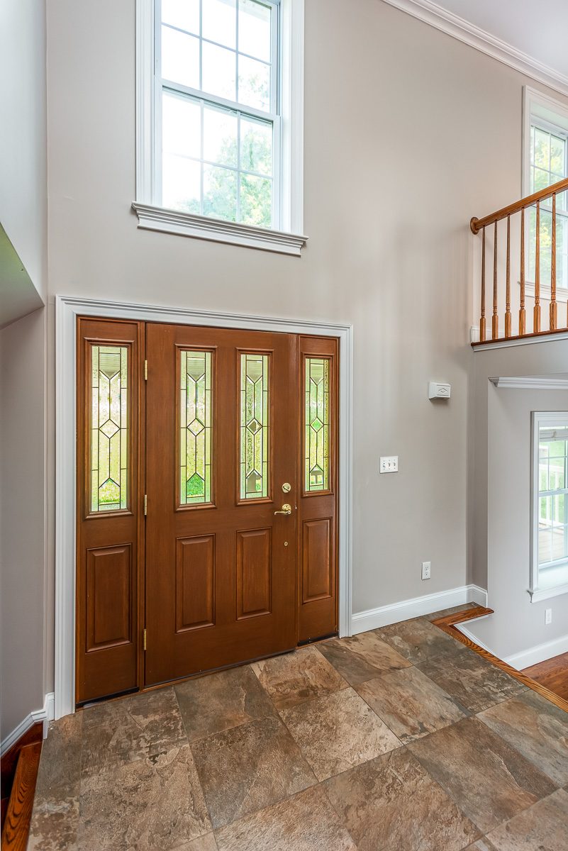 Two-story foyer painted from staging in Central Valley, NY