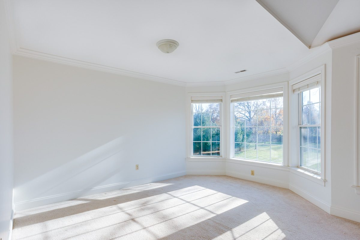 Bay window living room after interior painting in Warwick, NY